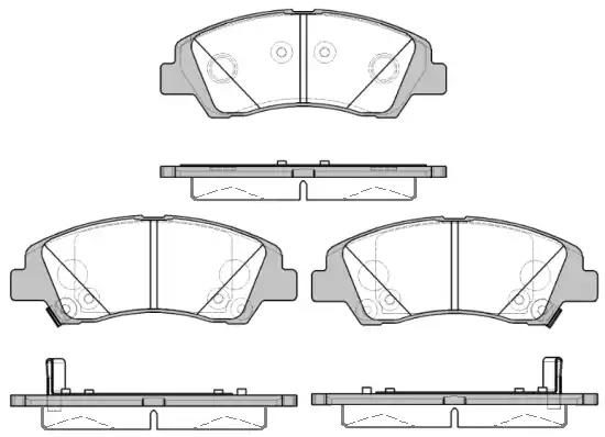 Гальмівні колодки дискові WOKING P1483302 - zapix