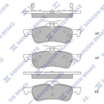 Тормозные колодки дисковые HI-Q SP4133