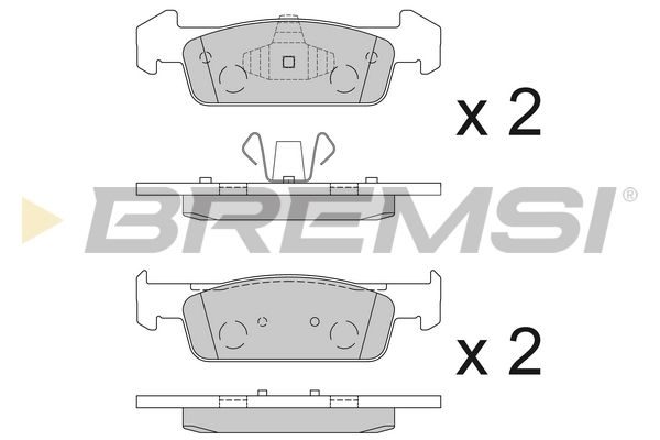 Тормозные колодки дисковые BREMSI BP3647