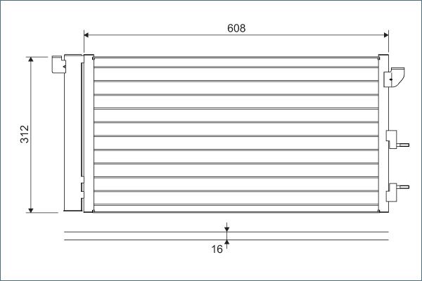 Радіатор кондиціонера VALEO 818005 - zapix