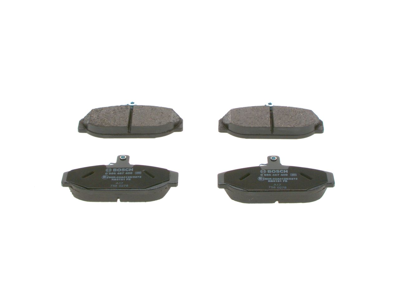 Гальмівні колодки дискові BOSCH 0986467400 - zapix