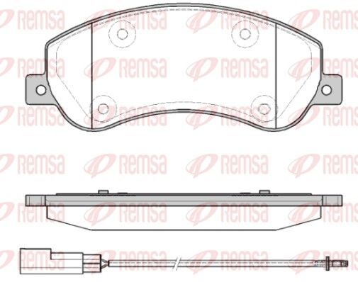 Гальмівні колодки дискові REMSA 125011 - zapix