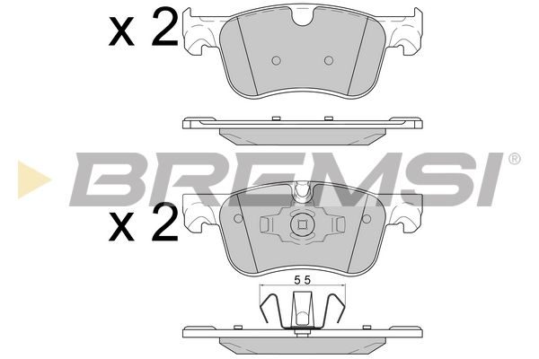 Гальмівні колодки дискові BREMSI BP3597