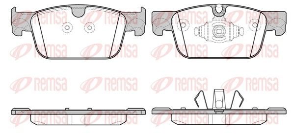 Гальмівні колодки дискові REMSA 169210 - zapix