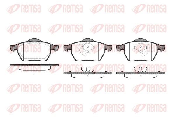 Гальмівні колодки дискові REMSA 039020 - zapix