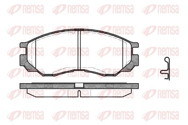 Гальмівні колодки дискові REMSA 058300 - zapix