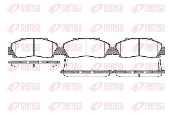 Гальмівні колодки дискові REMSA 035132 - zapix