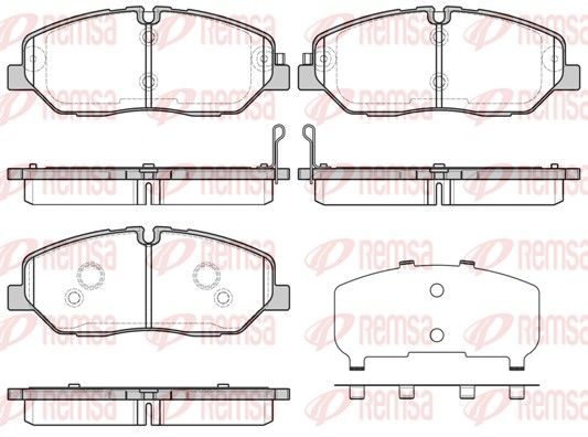 Гальмівні колодки дискові REMSA 122632 - zapix