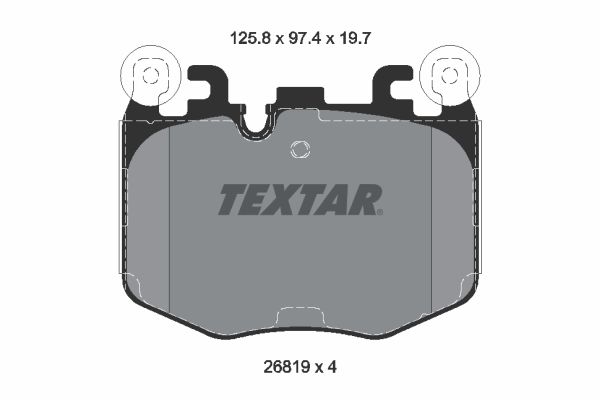 Гальмівні колодки дискові TEXTAR 2681901 - zapix