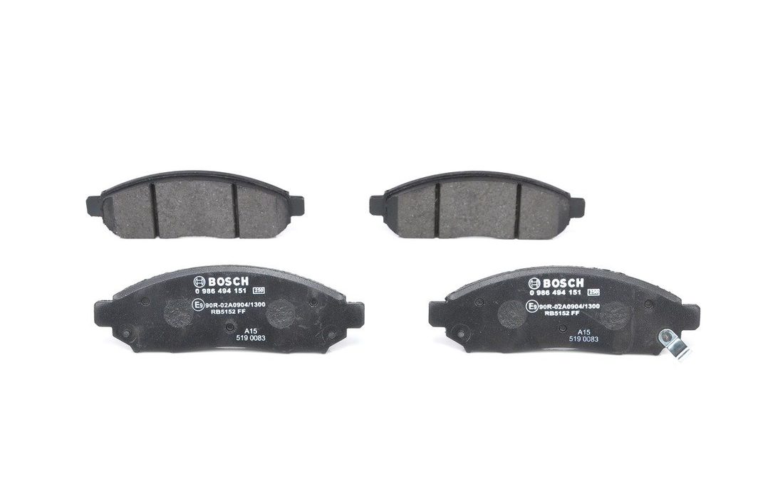 Гальмівні колодки дискові BOSCH 0986494151 - zapix