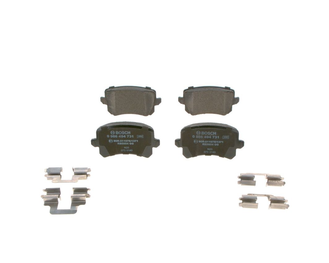 Гальмівні колодки дискові BOSCH 0986494731 - zapix