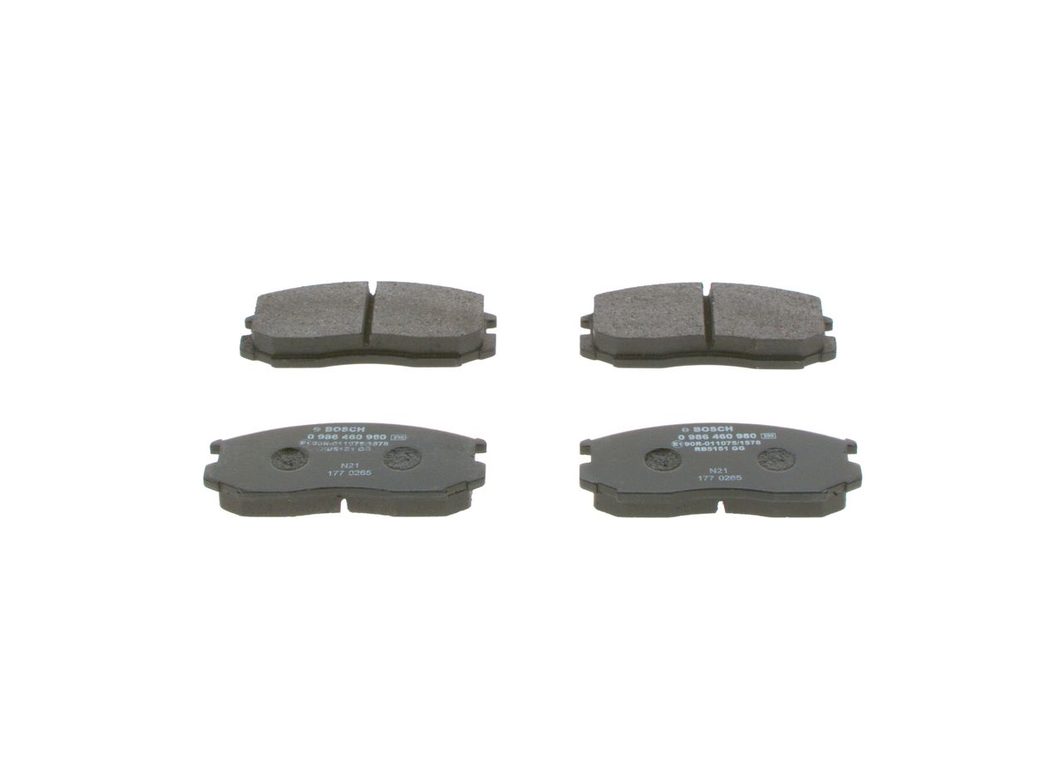 Гальмівні колодки дискові BOSCH 0986460980 - zapix