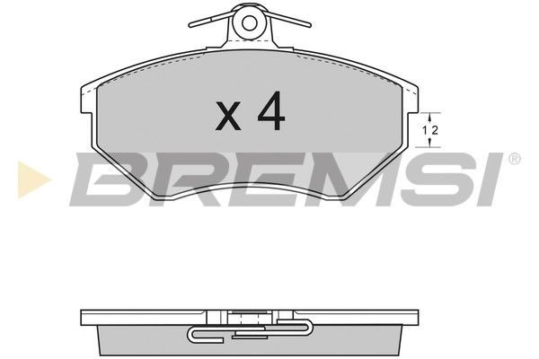 Гальмівні колодки дискові BREMSI BP2531