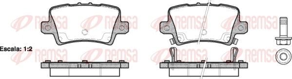 Гальмівні колодки дискові REMSA 120602 - zapix