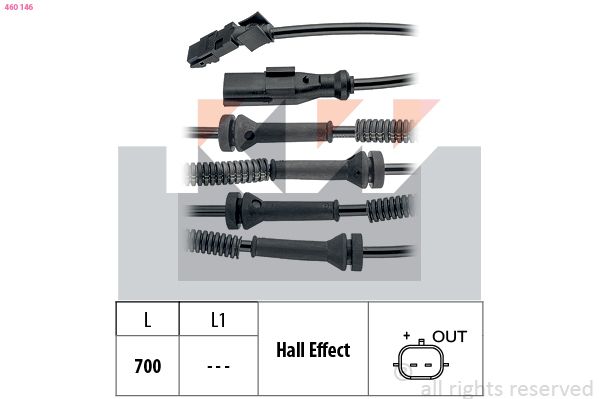 Датчик ABS KW 460146 - zapix