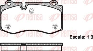 Гальмівні колодки дискові REMSA 120200 - zapix