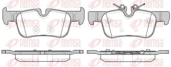 Гальмівні колодки дискові REMSA 157300 - zapix