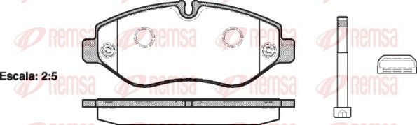 Гальмівні колодки дискові REMSA 124510 - zapix