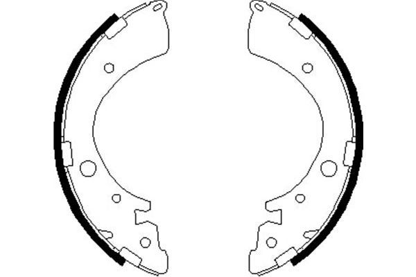 Гальмівні колодки ручника (барабанні) KAVO PARTS KBS2907 - zapix