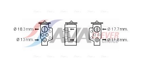 Клапан ТРВ (терморегулюючий клапан) AVA QUALITY COOLING VN1311 - zapix