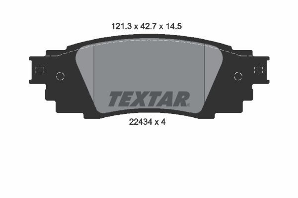 Гальмівні колодки дискові TEXTAR 2243401