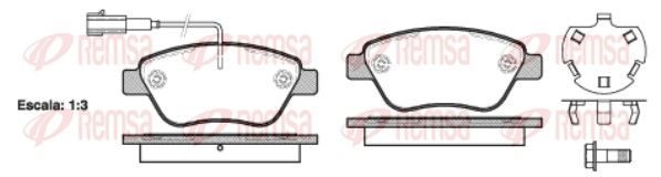 Гальмівні колодки дискові REMSA 085832 - zapix