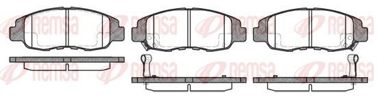 Гальмівні колодки дискові REMSA 032412 - zapix
