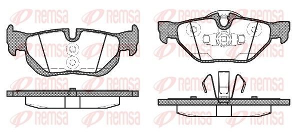 Гальмівні колодки дискові REMSA 114510 - zapix