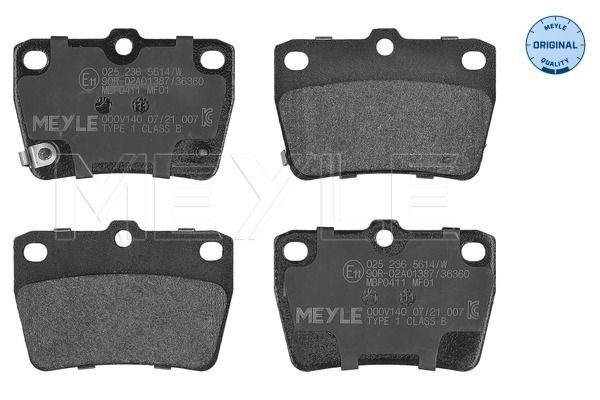 Гальмівні колодки дискові MEYLE 0252365614W - zapix