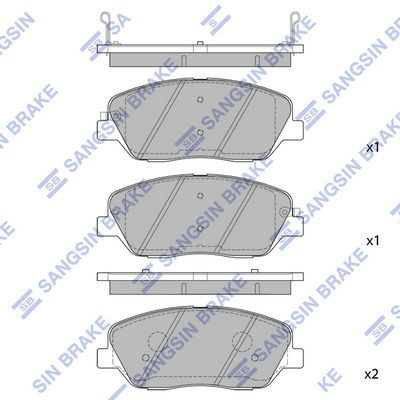 Гальмівні колодки дискові HI-Q SP1248 - zapix
