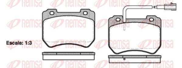 Гальмівні колодки дискові REMSA 144401 - zapix