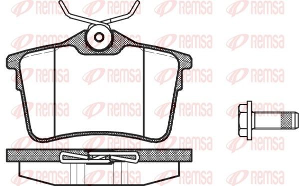 Гальмівні колодки дискові REMSA 138200 - zapix