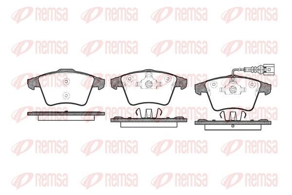 Гальмівні колодки дискові REMSA 104501 - zapix