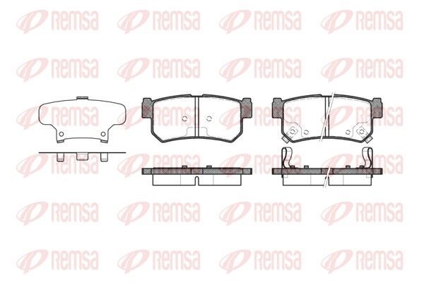 Гальмівні колодки дискові REMSA 074662 - zapix