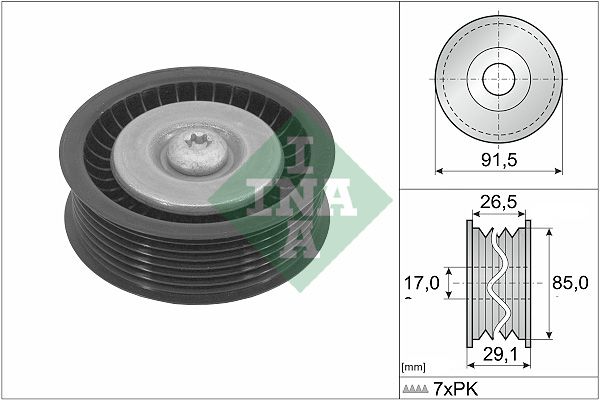 Обвідний ролик ременя приводного SCHAEFFLER INA 532118110 - zapix