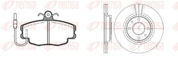 Гальмівні колодки дискові REMSA 814102 - zapix