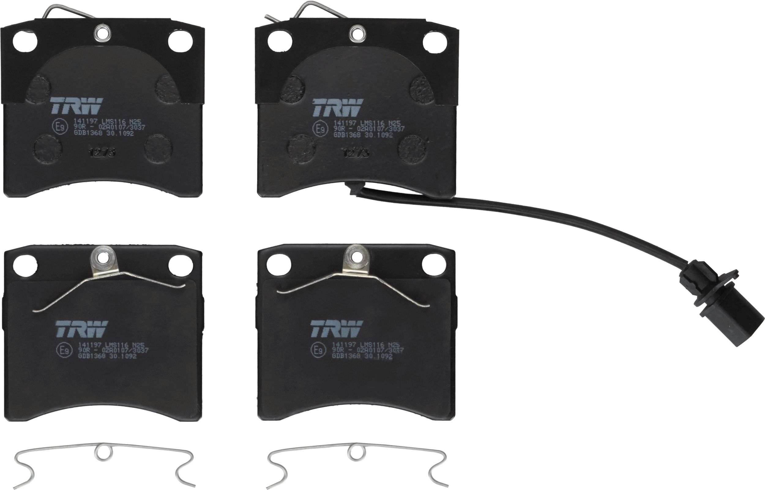 Гальмівні колодки дискові TRW GDB1368 - zapix