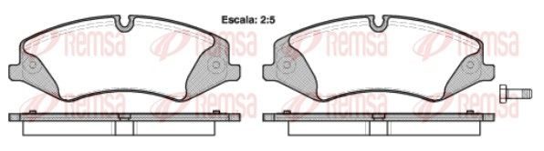 Гальмівні колодки дискові REMSA 140900 - zapix