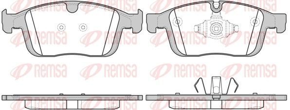 Гальмівні колодки дискові REMSA 168900 - zapix