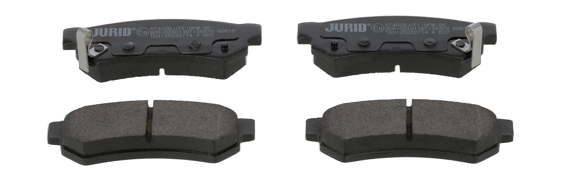 Гальмівні колодки дискові JURID 574028J - zapix