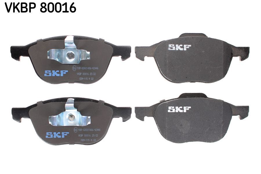 Гальмівні колодки дискові SKF VKBP80016 - zapix