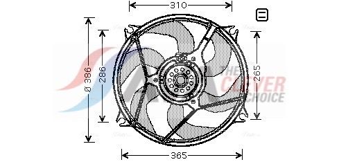 Вентилятор системи охолодження AVA QUALITY COOLING CN7530 - zapix