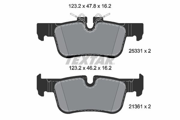 Гальмівні колодки дискові TEXTAR 2533101 - zapix