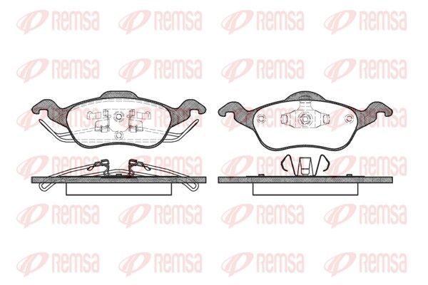 Гальмівні колодки дискові REMSA 069100 - zapix