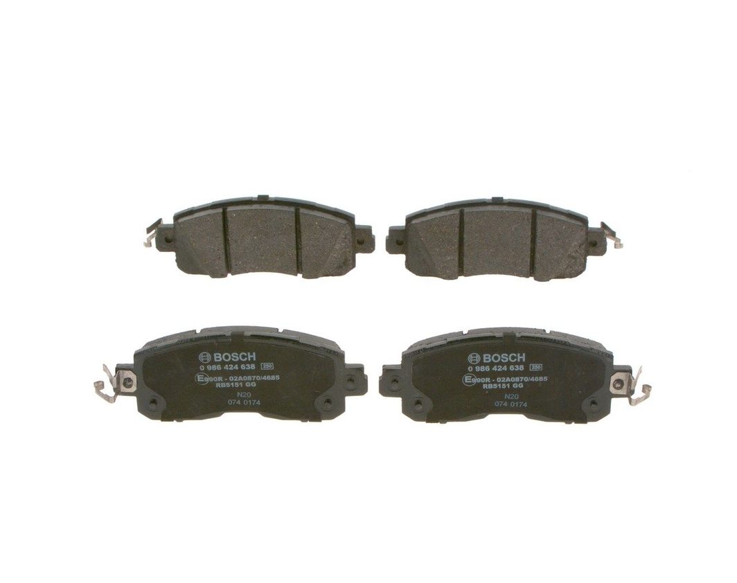 Гальмівні колодки дискові BOSCH 0986424638 - zapix