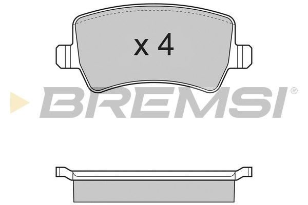 Гальмівні колодки дискові BREMSI BP3298