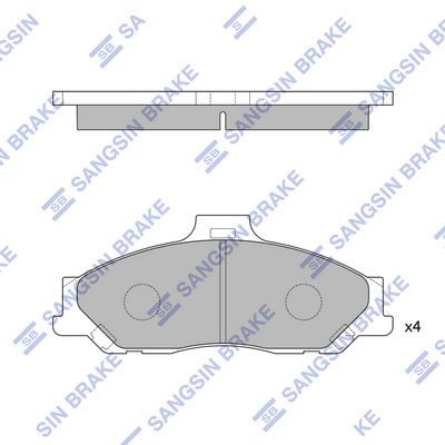 Гальмівні колодки дискові HI-Q SP1628 - zapix