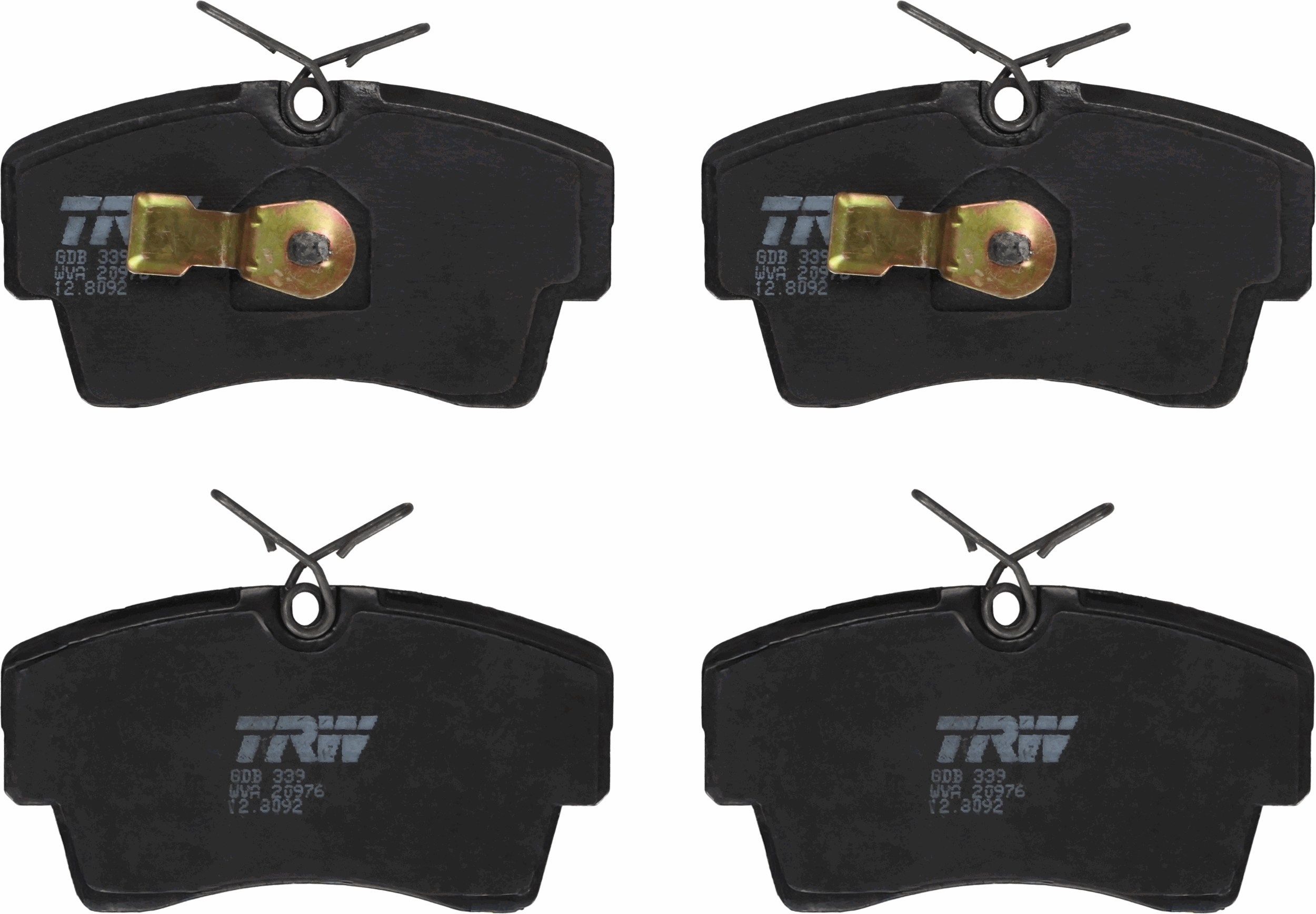 Гальмівні колодки дискові TRW GDB339 - zapix
