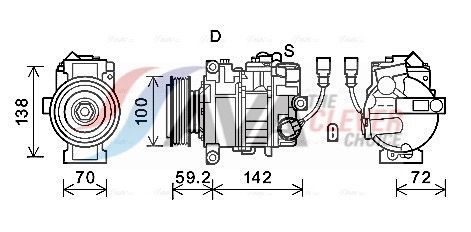 Компресор кондиціонера AVA QUALITY COOLING VNAK385 - zapix