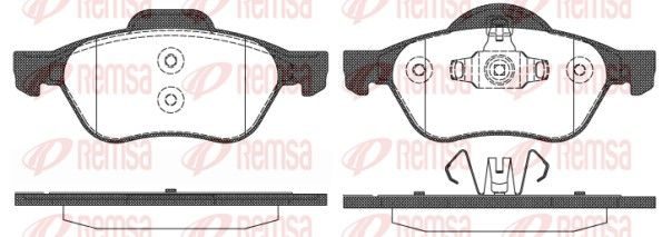 Гальмівні колодки дискові REMSA 096210 - zapix